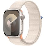 Apple Watch S9, GPS, Carcasa Starlight Aluminium 41mm, Starlight Sport Loop, Apple