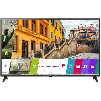Televizor LCD LG 55UK6200PLA, 139 cm, Smart TV, 4K Ultra HD, HDR 4K, Ultra Surround Wi-Fi, Negru