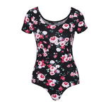 Body negru TALLY WEiJL cu model floral