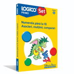 LOGICO PRIMO - SET CU RAMĂ - Numerele până la 10. Asocieri, mulțimi, comparări (5+), edituradiana.ro