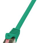 Cablu patchcord Cat.6 S/FTP PIMF PrimeLine 1,00m, verde, LogiLink