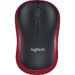 Mouse Logitech M185, USB, Rosu, Logitech