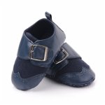 Pantofi eleganti bleumarine cu catarama, SuperBaby