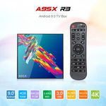 Smart TV Box Mini PC Techstar® A95X R3   Android 9  4GB + 64GB ROM  4K HDR  WiFi 5GHz  SPDIF  AV  RK3318