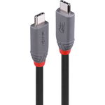 Cablu periferice LINDY Anthra, USB4 Tip C Male - USB4 Tip C Male, 0.8m, negru-gri, LINDY