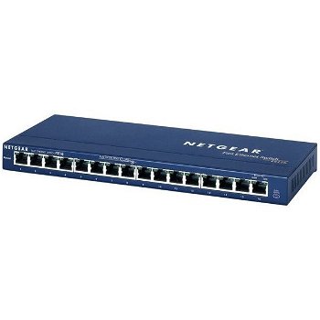 Switch NetGear FS116PEU, 16 x RJ-45 10/100, 8 x PoE