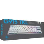 Tastatura Logitech G915 Tkl Tenkeyless Lightspeed Tactile White PC