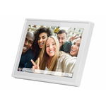 Rama Foto Digitala DigiFrame Slim Ecran  TFT LED 10.1inch Telecomanda IR Difuzor Functie Ceas Black, Braun