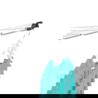 Uscator de rufe rotativ cu 4 brate + cu suport fixare pamant, Brabantia, TopSpinner, 60 m capacitate de uscare, otel, gri metalizat, Brabantia