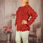 Pulover dama tricotat 3D - Sorana 7