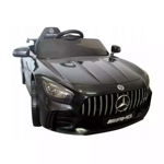 Masinuta electrica cu telecomanda, roti din spuma EVA si scaun din piele Mercedes GTR R-Sport - Negru, R-Sport