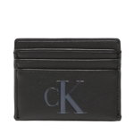 Calvin Klein Jeans Etui pentru carduri Sculpted Cardholder 6Cc Mono K60K610094 Negru, Calvin Klein Jeans