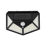 Lampa solara cu senzor de miscare 100 LED-uri 20W IP65 negru 1400, eco