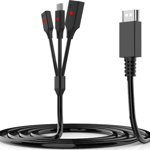 Cablu JYS USB la USB-C + 2xJoy-Con pentru Nintendo Switch, JYS