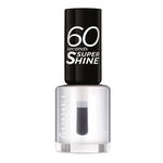 Rimmel 60 Seconds Super Shine lac de unghii culoare 740 Clear 8 ml, Rimmel