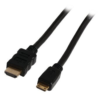 Cablu HDMI de mare viteza HDMI - HDMI mini cu Ethernet 5m negru Valueline VE-VGVP34500B50
