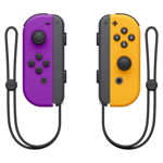 NINTENDO SWITCH JOY-CON PAIR NEON PURPLE & NEON ORANGE - GDG