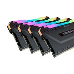 Memorie Vengeance RGB Pro 64GB (4x16GB) DDR4 3200MHz CL16 Quad Channel Kit, Corsair