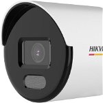 Camera IP de exterior, 5MP 2K, ColorVu, LED alb 30m, 2.8 mm, PoE, Hikvision DS-2CD1057G0-L-28C, Hikvision