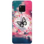 Husa Silicon Soft Upzz Print Compatibila Cu Huawei Mate 20 Pro Model Butterfly, Upzz