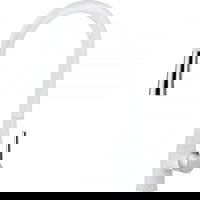 Baterie bucatarie cu dus extractabil Deante Lukrecja alb crom