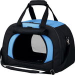 Geanta de transport animale Trixie Kilian, max. 6kg, 48x31x32 cm, Negru/Albastru, Trixie