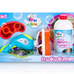 Set lansator baloane de sapun si solutie, Fru Blu, Blaster 2 in 1, Fru Blu