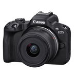 Aparat foto Canon Eos R50 BLACK KIT + Obiectiv RF-S18-45mm F4.5-6.3 IS STM, mirrorless, 24.2 Megapixeli, Procesor Digic X, Montura RF, Senzor APS-C 22.3 x 14.9mm, Aspect 3:2, Focalizare: Dual Pixel CMOS AF II, 100 % pe orizontală şi 100 % pe verticală (s, Canon