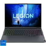 Laptop Lenovo Gaming 16'' Legion 5 Pro 16IAH7H, WQXGA IPS 165Hz G-Sync, Procesor Intel® Core™ i7-12700H (24M Cache, up to 4.70 GHz), 32GB DDR5, 1TB SSD, GeForce RTX 3070 8GB, No OS, Storm Grey, 3Yr Onsite Premium Care