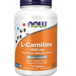 Now L-Carnitine 1000mg 50 tab, NOW Foods