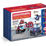 Set constructie magnetic Magformers masini Clics Toys, Clics Toys
