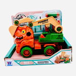 Masinuta Dinosaur Truck, DIY, multicolor, +3ani, 20×16×10cm, en-gros, 