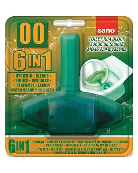 Odorizant WC, solid, 55gr, SANO Green Bon 00 6-in-1, SANO