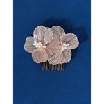 Pieptene de Par Mireasa Tip Floare,Auriu - 7 x 5.5 cm- 02999, Inovius