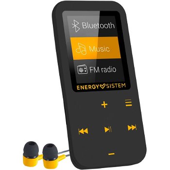 Player Mp4 Energy Sistem, S447220, Bluetooth, 16 GB, FM, Touch, Amber, Energy Sistem