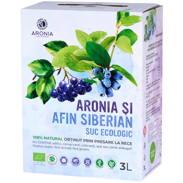 Suc de Aronia si Afin Siberian 3L ECO (RO-ECO-029)