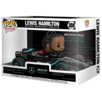 Figurina - Pop! Formula 1 Super Deluxe - Mercedes: Lewis Hamilton, Negru, 21 cm
