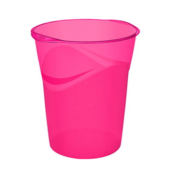 Cos birou plastic 14 L CEP Happy roz