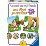 Puzzle 9x2 piese - Farm Animals | Ravensburger, Ravensburger
