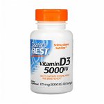 Vitamina D3, 5000 IU, Doctor s Best, 180 softgels