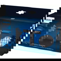 Kit complet de curatare a locuintei Philips XV1685/01, compatibil cu gama Philips Aqua seriile 7000, 8000, contine: Perie moale, Instrument pentru tapiterie, Filtru de admisie cu cadru, Filtru din burete, lavabil