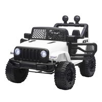 HOMCOM Masina Electrica pentru Copii Jeep Off-Road cu Telecomanda, 2 Viteze 3-5km/h, 100x65x72 cm, Alb | Aosom Romania, HOMCOM