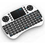 Mini tastatura wireless, cu touchpad, pentru Smart TV XBox, PS, PC, Notebook , Alb Rii, Rii tek
