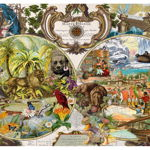 Puzzle Schmidt - Harta Exotica A Lumii, 2.000 piese (58362)
