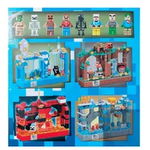 Set 4 Jocuri cu Piese de Constructie Minecraft, 923 piese, cu Iluminare Led, Multicolor.