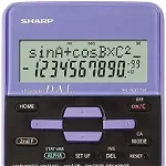 Calculator stiintific Sharp, 10 digits, 273 functiuni, 161x80x15mm, dual power, negru/violet, Sharp