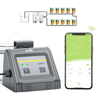Micro sistem complet de irigare prin picurare RainPoint cu pompa de apa programare si control prin aplicatie mobila conexiune WIFI pentru plante de apartament sau mini-sere gri, RainPoint