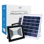 Reflector LED 50W PNI GreenHouse WS55 cu panou solar si acumulator, PNI