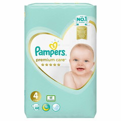 Scutece Premium Care 9 -14 kg, marimea 4, 68 bucati, Pampers, PAMPERS