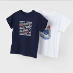 Mayoral tricou de bumbac pentru copii 2-pack culoarea albastru marin, cu imprimeu, Mayoral